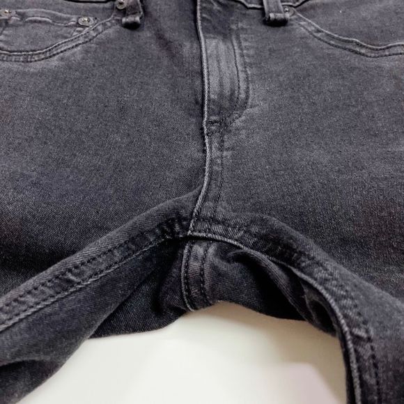 Rag & Bone Mid-Rise Legging Jean Stretch Night Wash Charcoal Grey Black 28 - Picture 6 of 10